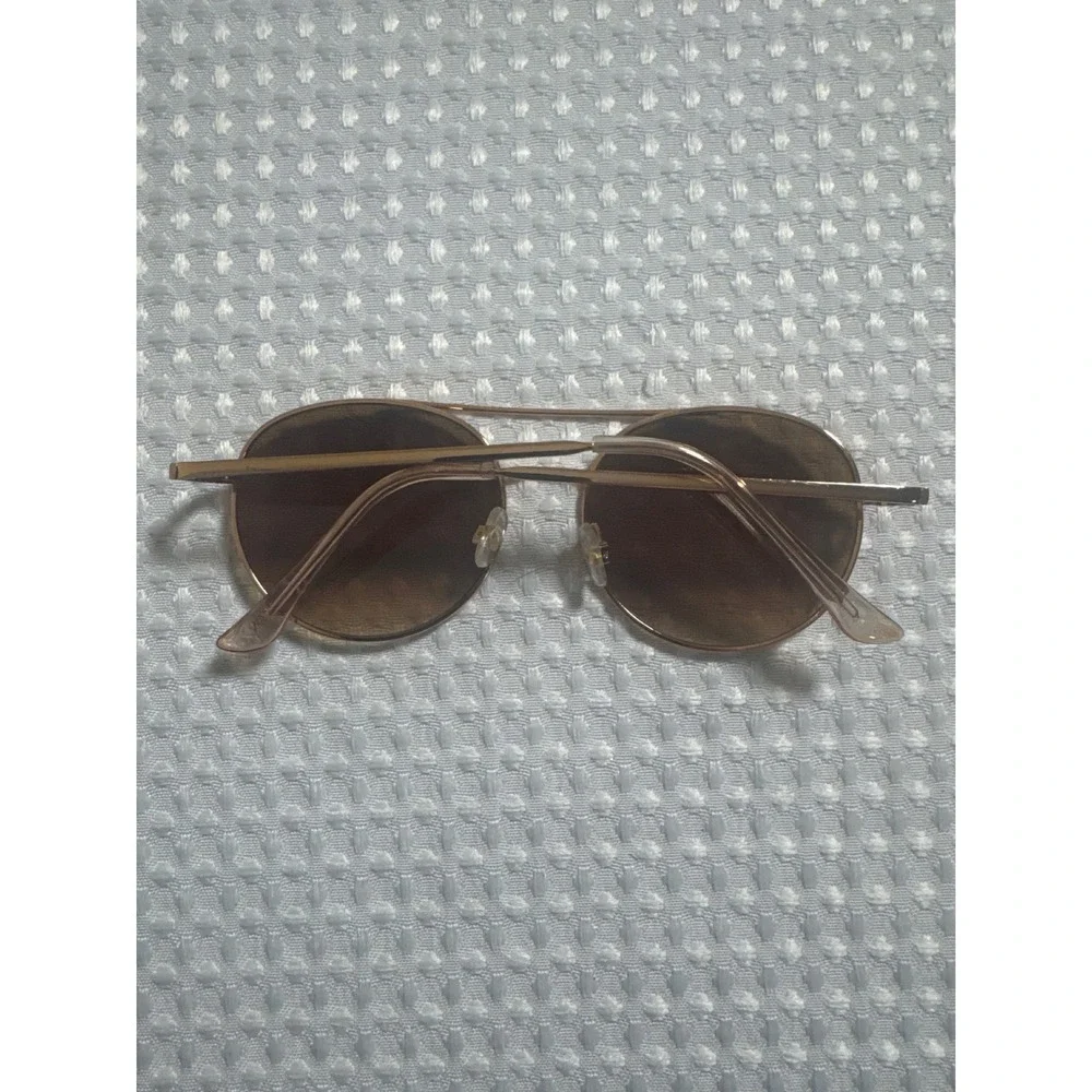 Revlon Sunglasses Women OS Rose Gold Round Aviator NS1017 RVN 53 MCV TST